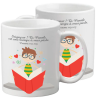 TASSE POLYMERE POUR ENFANT THEME GARCON LIVRE