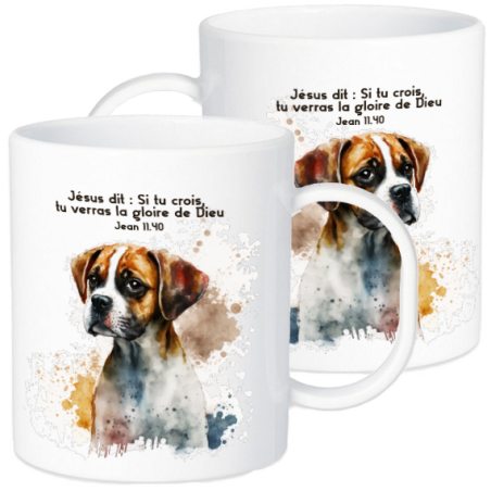 TASSE POLYMERE POUR ENFANT THEME CHIEN