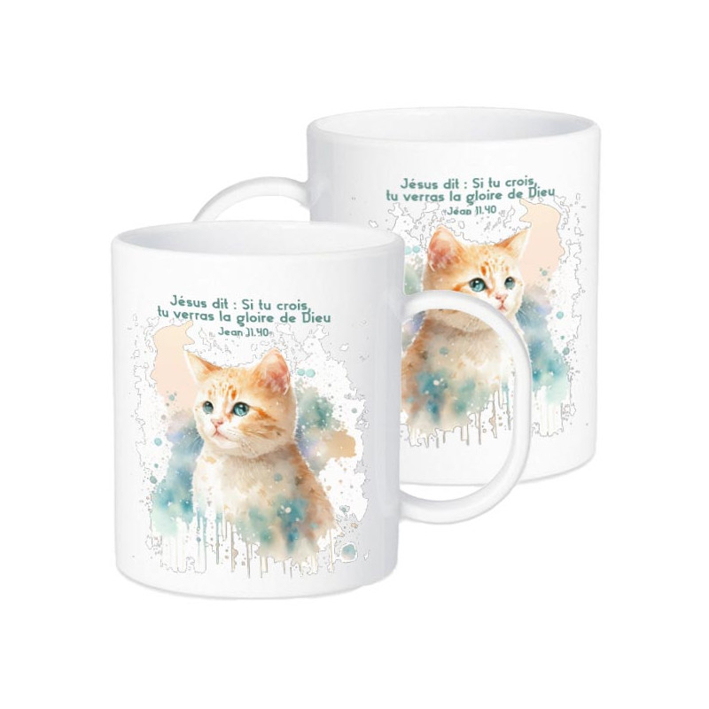 TASSE POLYMERE POUR ENFANT THEME CHAT