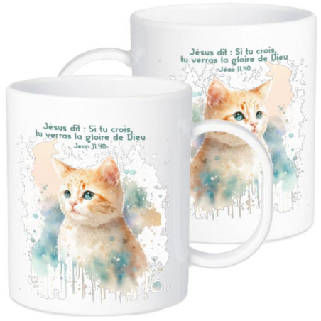 TASSE POLYMERE POUR ENFANT THEME CHAT