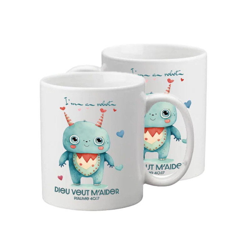 TASSE POLYMERE POUR ENFANT THEME ROBOT
