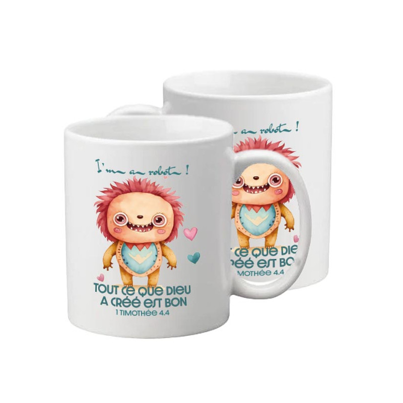 TASSE POLYMERE POUR ENFANT THEME ROBOT