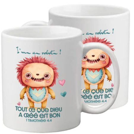 TASSE POLYMERE POUR ENFANT THEME ROBOT
