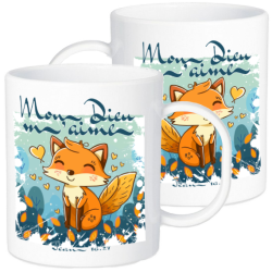 TASSE POLYMERE POUR ENFANT THEME RENARD