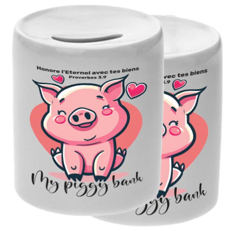 TIRELIRE CERAMIQUE PINK PIG