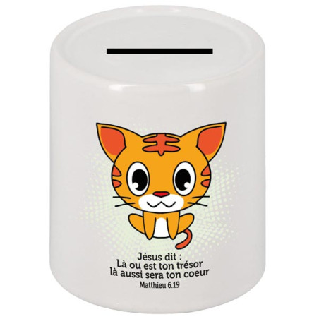 TIRELIRE CERAMIQUE PETIT CHAT