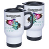 TASSE ISOTHERME BLANCHE. MOTO