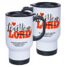 TASSE ISOTHERME BLANCHE. ORANGE