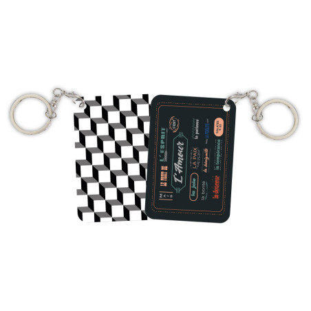 PORTE-CLES METAL 60X40 MM. LE FRUIT DE L'ESPRIT