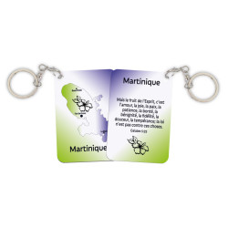 PORTE-CLES METAL 60X40 MM. LA MARTINIQUE