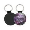 PORTE-CLES SIMILICUIR ROND Ø 50 MM
