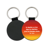 PORTE-CLES SIMILICUIR ROND Ø 50 MM