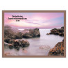 THEME NATURE MER ET ROCHER AFFICHE LAMINEE. BROWNIE