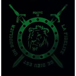 SWEAT SHIRT NOIR MON BOUCLIER LA FORCE QUI ME SAUVE PS.18