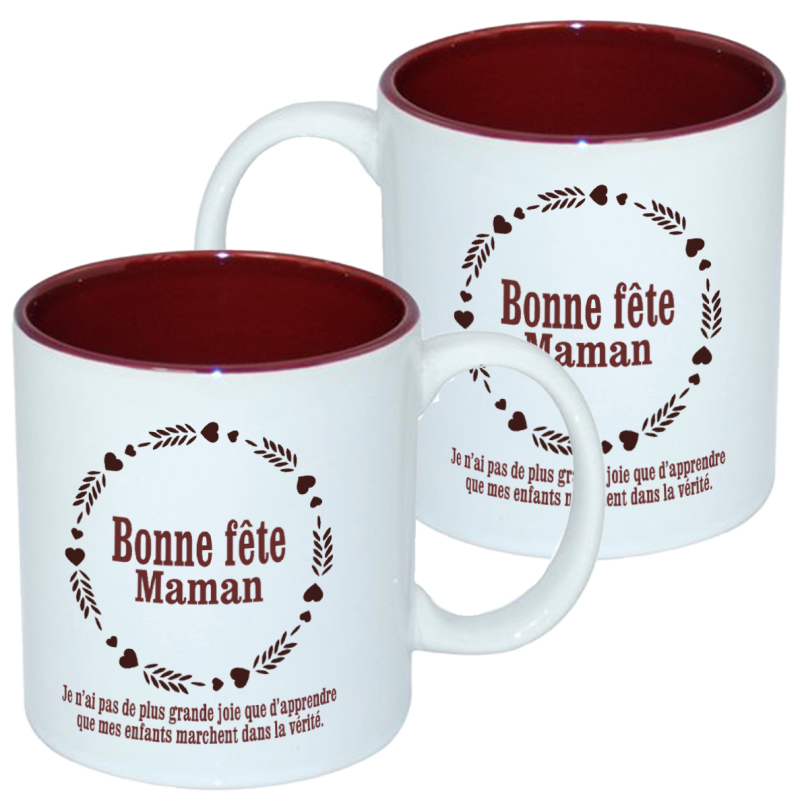 MUG BICOLORE FETE DES MERES
