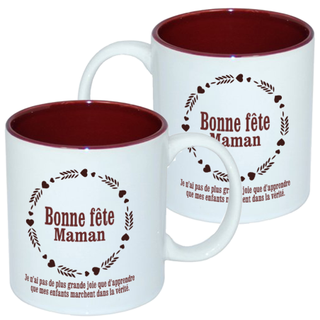 MUG BICOLORE FETE DES MERES