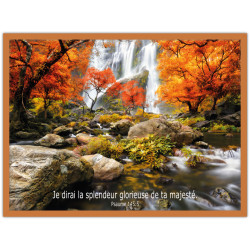 CADRE BOIS  JE DIRAIS LA SPLENDEUR PS 145.5 ROUILLE