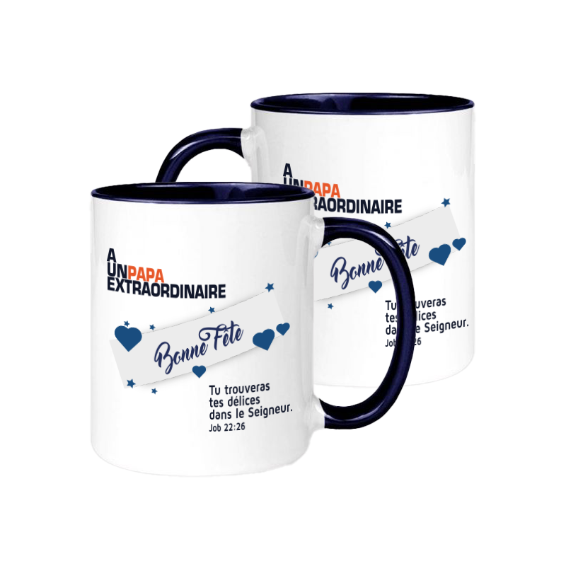 MUG BICOLORE FETE DES PERES