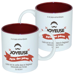 MUG BICOLORE FETE DES PERES