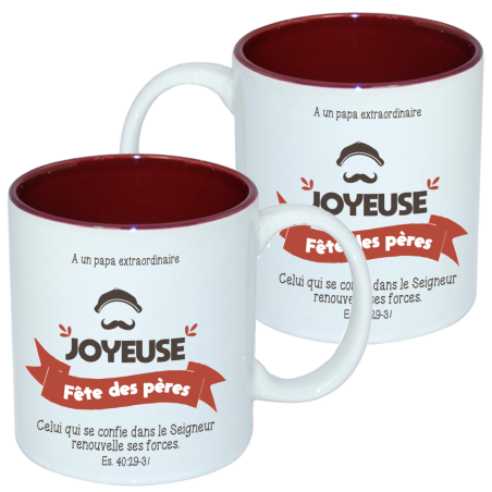MUG BICOLORE FETE DES PERES