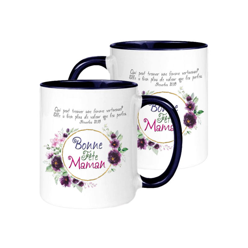 MUG BICOLORE FETE DES MERES