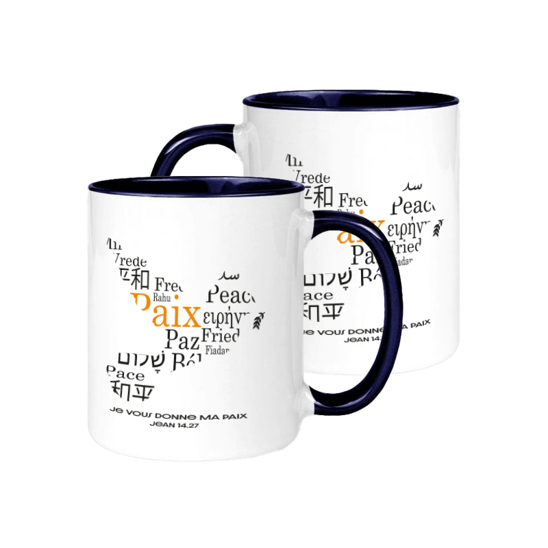 MUG BICOLORE THEME LA PAIX