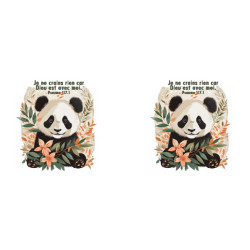 PANDA BAMBOU ET FLEURS TASSE POLYMERE ENFANT