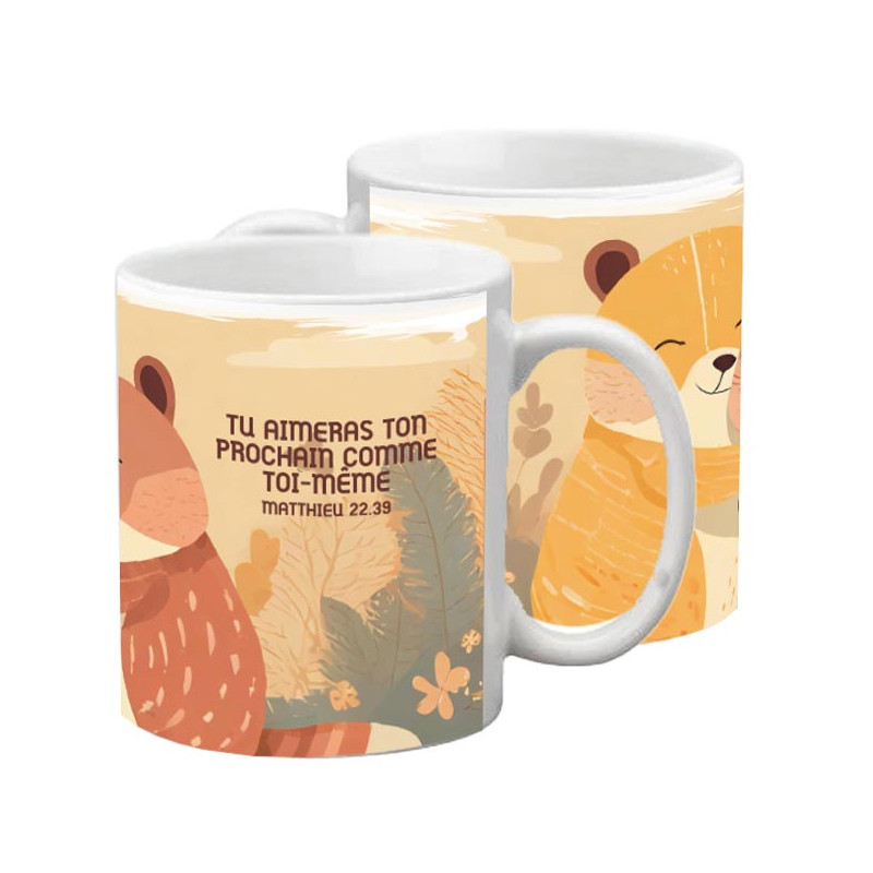 ANIMAUX CÂLINS TASSE POLYMERE ENFANT