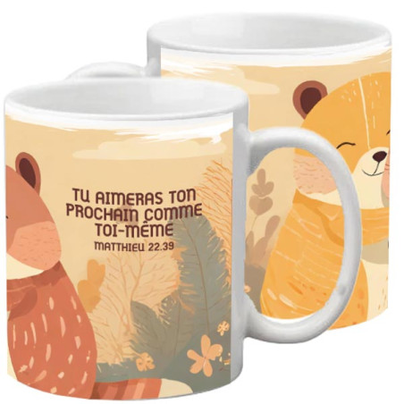 ANIMAUX CÂLINS TASSE POLYMERE ENFANT