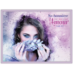 CADRE BOIS  SA BANNIERE SUR MOI...CANT.2.4 PARME