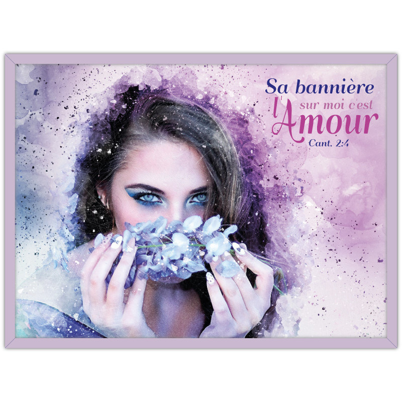 CADRE BOIS  SA BANNIERE SUR MOI...CANT.2.4 PARME