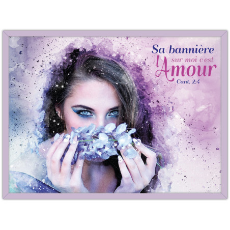 CADRE BOIS  SA BANNIERE SUR MOI...CANT.2.4 PARME