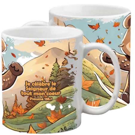OURSONS JOYEUX EN MONTAGNE TASSE POLYMERE ENFANT