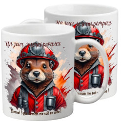 CASTOR POMPIER TASSE POLYMERE ENFANT