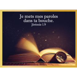 BIBLE OUVERTE ETINCELLANTE...
