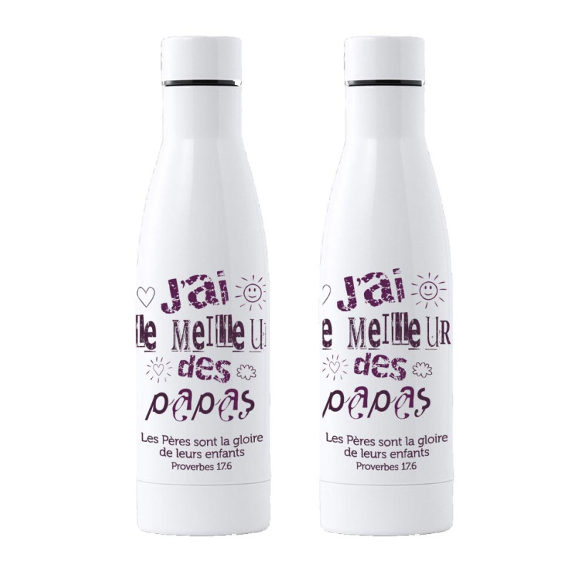 TYPO MEILLEUR PAPA GOURDE INOX 750 ML