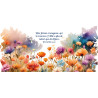 CHAMP DE FLEURS MULTICOLORES GOURDE INOX 750 ML