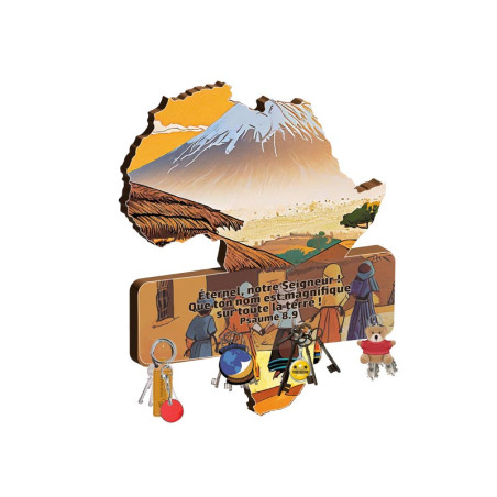 VILLAGE AFRIQUE ENFANTS ACCROCHE-CLES