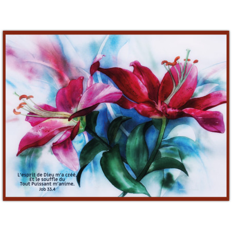 FLEURS DE LIS AQUARELLE JOB 33.4 JOB 33.4